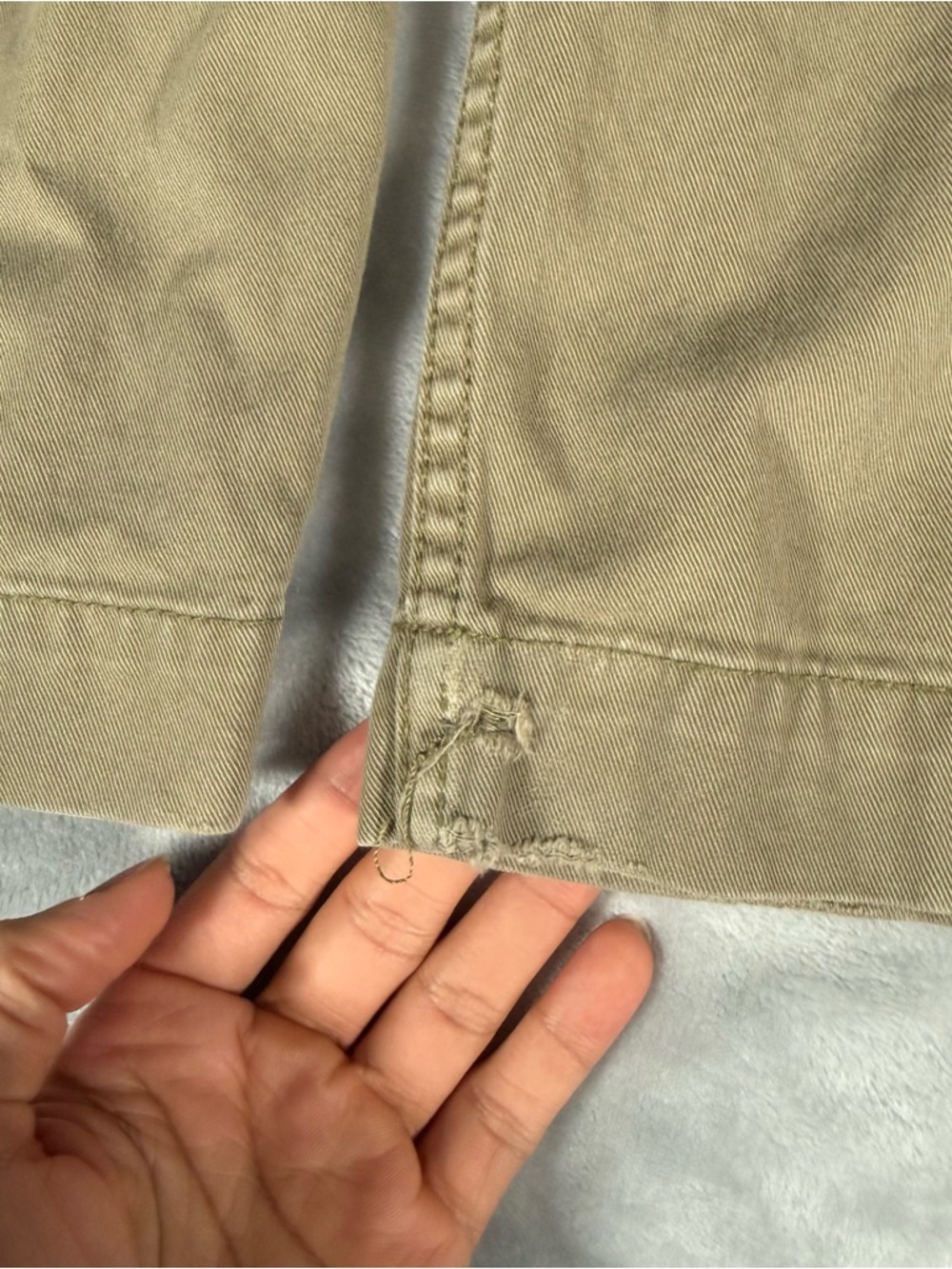 Vintage Polo Jeans Co Cargo Pants Mens 40x32 (Fits 39x30) Wide Leg Y2K Green - Picture 2 of 13